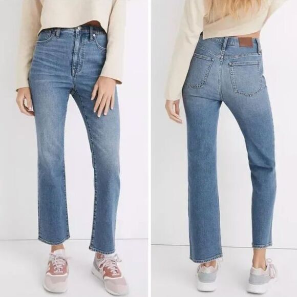 NEW‎ Madewell  petite Slim Demi-Boot Jeans in Enright Wash, 26P - Picture 1 of 16